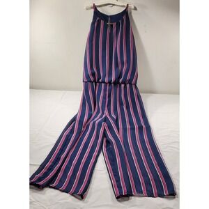 Amy Byer Girls Dress  14, Embellished Striped Purple And Blue  Great Condition
